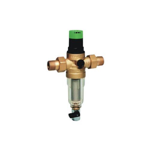 Rézfejes mosható előszűrő nyomáscsökkentővel, 100 mikron 3/4″