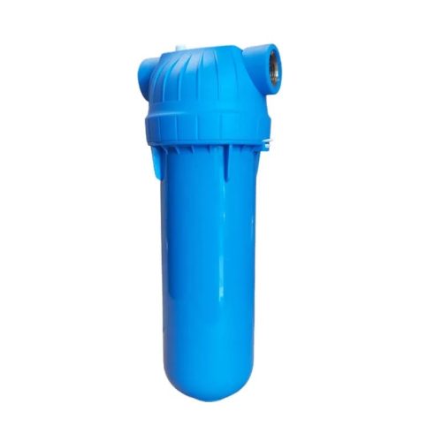 USTM 10″-os Szűrőház 1/2″ csatlakozással, kék házzal, BPA mentes, 8 bar nyomásig (FHPRN12-B-AQ)